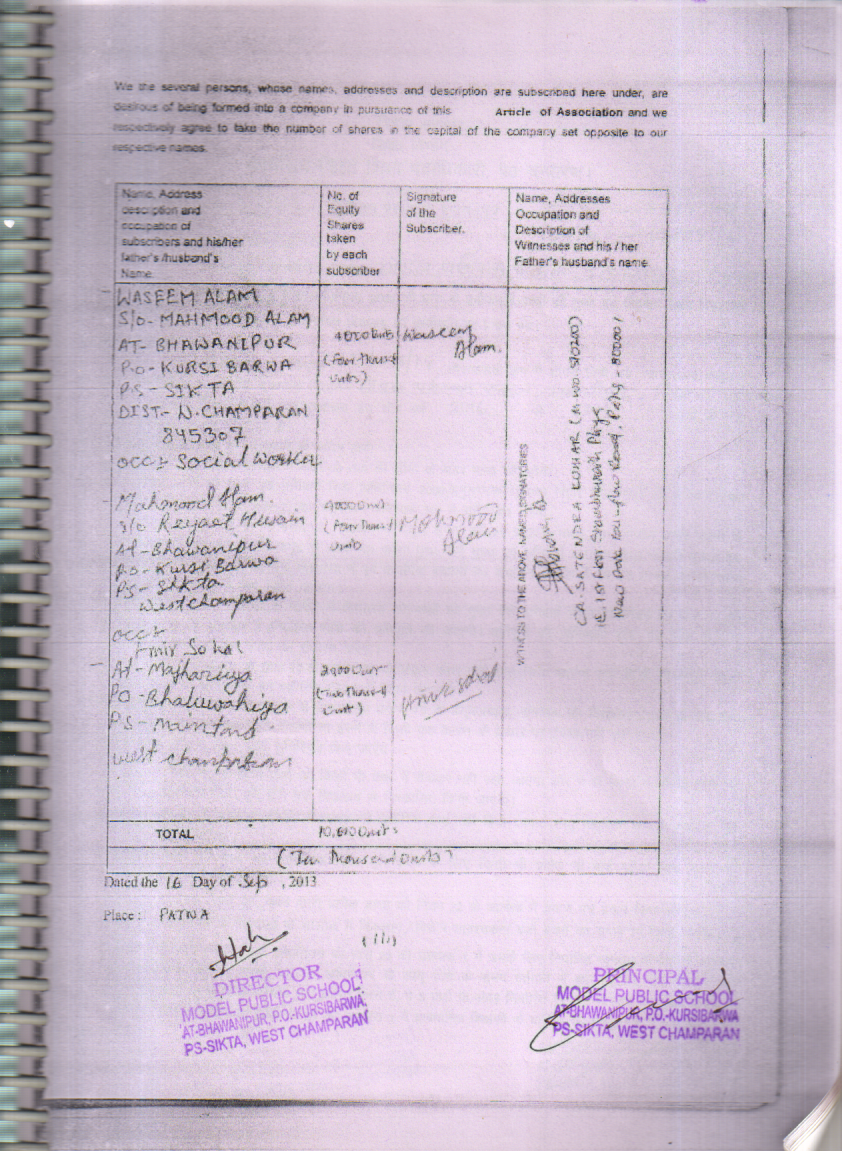 Trust Member list